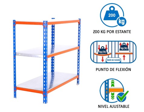 Estantería Metálica Simonclick Superplus 3 Estante