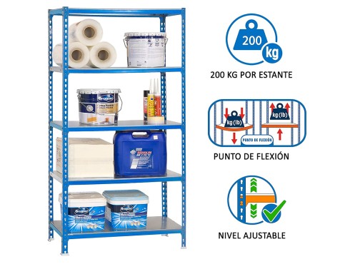 Estantería Metálica Simonclick Superplus 5 Estante