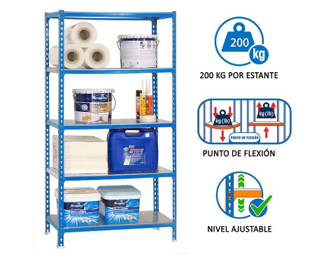 Estantería Metálica Simonclick Superplus 5 Estante