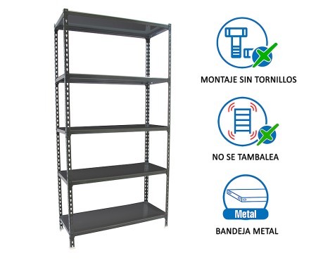 Estantería Metálica Simonclick Superplus 5 Estante