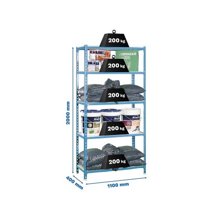 Estantería Metálica Simonclick Superplus 5 Estante