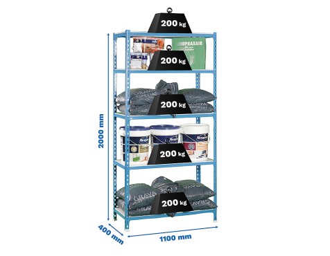 Estantería Metálica Simonclick Superplus 5 Estante
