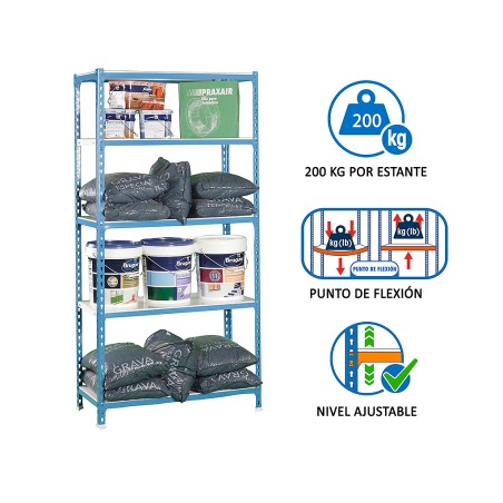 Estantería Metálica Simonclick Superplus 5 Estante