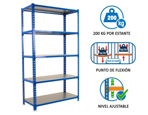 Estantería Metálica Simonclick Superplus 5 Estante