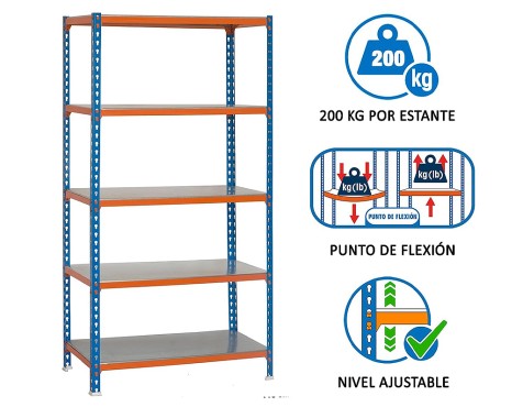 Estantería Metálica Simonclick Superplus 5 Estante