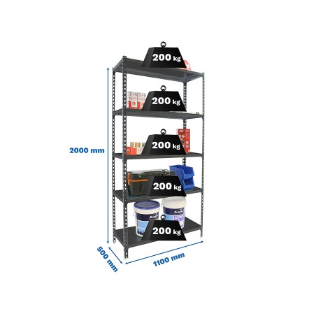 Estantería Metálica Simonclick Superplus 5 Estante