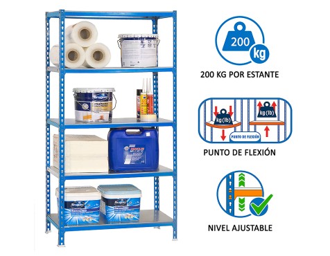 Estantería Metálica Simonclick Superplus 5 Estante