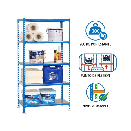 Estantería Metálica Simonclick Superplus 5 Estante