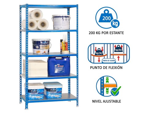 Estantería Metálica Simonclick Superplus 5 Estante