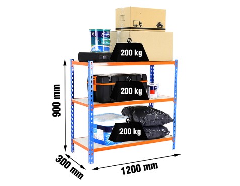 Estantería Metálica Maderclick Megaplus 3 Estantes