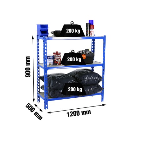 Estantería Metálica Maderclick Megaplus 3 Estantes