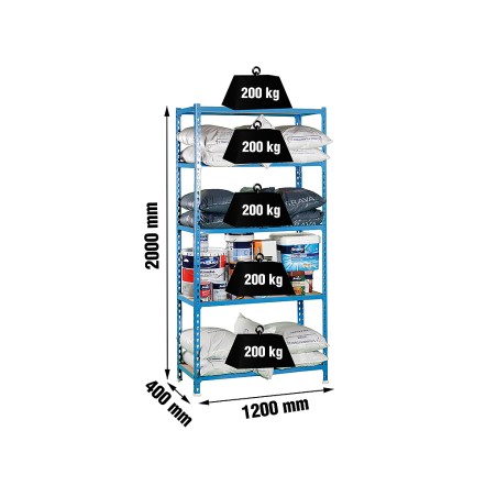 Estantería Metálica Maderclick Megaplus 5 Estantes