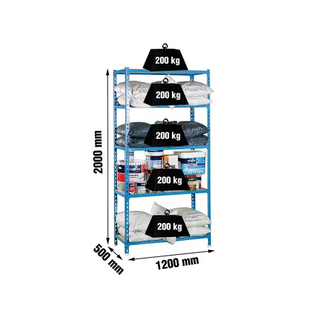 Estantería Metálica Maderclick Megaplus 5 Estantes