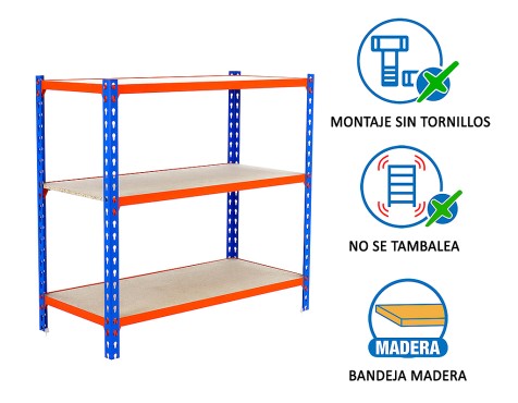 Estantería Metálica Maderclick Mini 3 Estantes