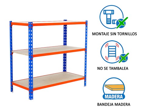 Estantería Metálica Maderclick Mini 3 Estantes