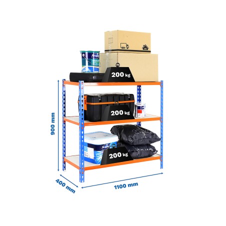 Prestatgeria Metàl·Lica Maderclick Superplus 3 Pr.