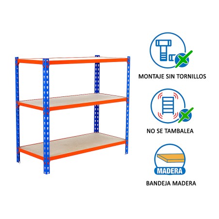 Estantería Metálica Maderclick Superplus 3 Estant.