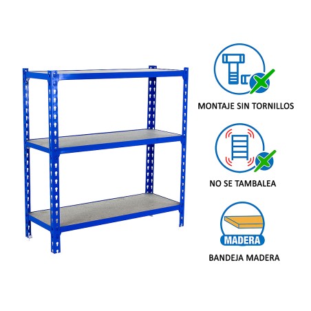 Estantería Metálica Maderclick Superplus 3 Estant.