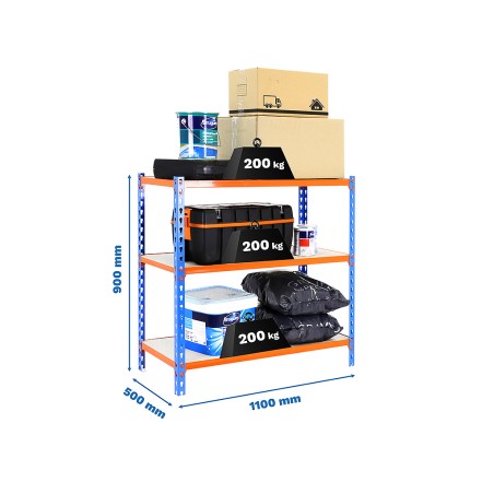 Prestatgeria Metàl·Lica Maderclick Superplus 3 Pr.