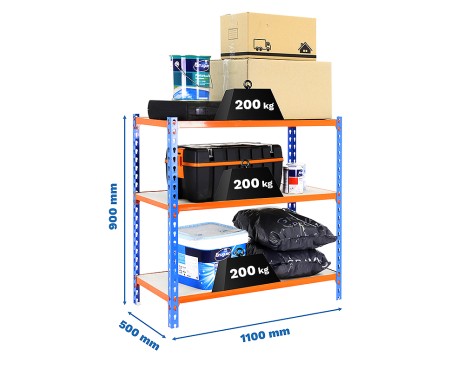Prestatgeria Metàl·Lica Maderclick Superplus 3 Pr.
