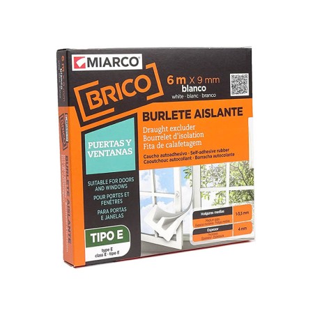 Burlete Caucho Tipo E Blanco