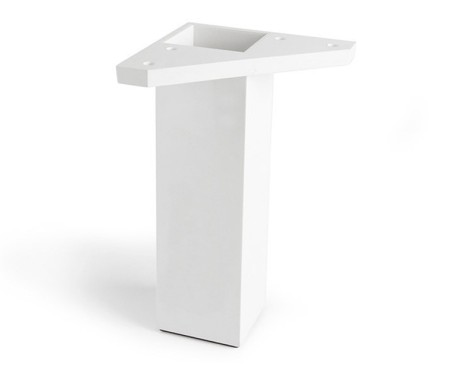 Pata Mueble Abs Cuadrada Blanca 40X40X150Mm