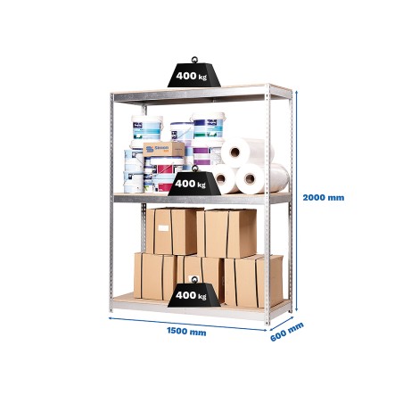 Prestatgeria Metàl·Lica Ecoforte 1506-3 Chipboard