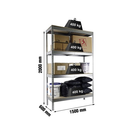 Prestatgeria Metàl·Lica Ecoforte 1506-4 Chipboard