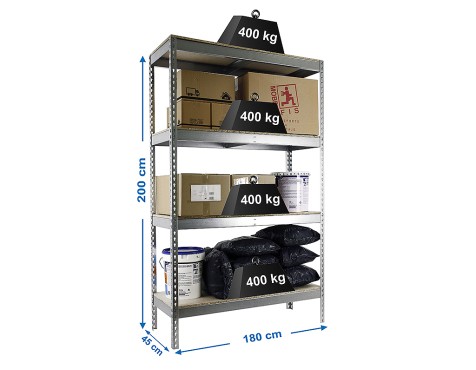 Prestatgeria Metàl·Lica Ecoforte 1804-4 Chipboard