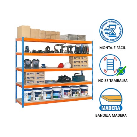 Prestatgeria Metàl·Lica Ecoforte 1807-3 Chipboard