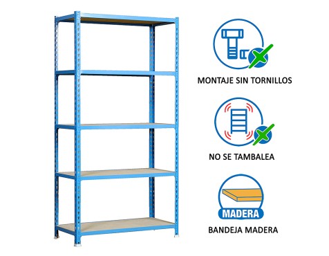 Prestatgeria Metàl·Lica Maderclick Superplus 5 Pr.