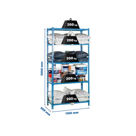 Prestatgeria Metàl·Lica Maderclick Superplus 5 Pr.