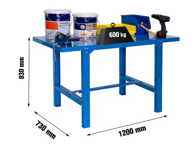 BANC DE TREBALL BT6 METAL 1200