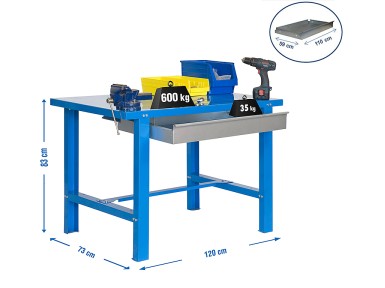 BANC DE TREBALL BT6 METAL 1BOX