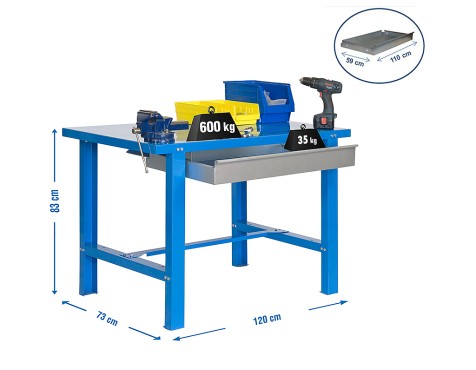 Banco De Trabajo bt6 Metal 1box