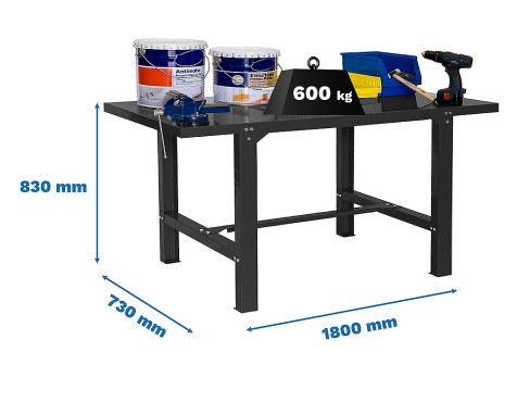 Banc De Treball bt6l Metal 1800