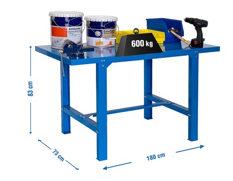 Banc De Treball bt6l Metal 1800