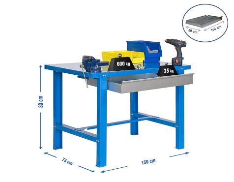 Banc De Treball bt6l Metal 1box