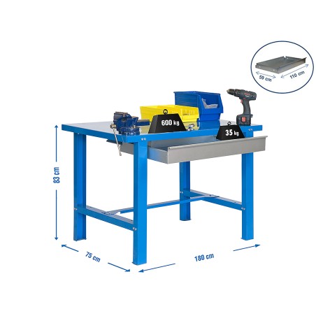 Banco De Trabajo bt6l Metal 1box