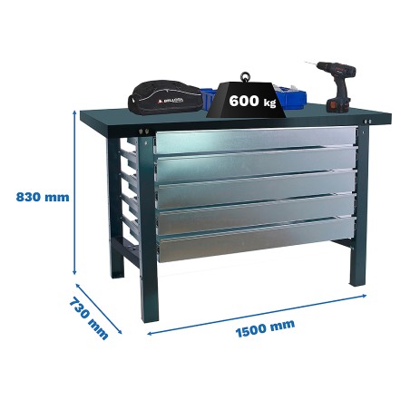 Banc De Treball bt6l Metal 5box