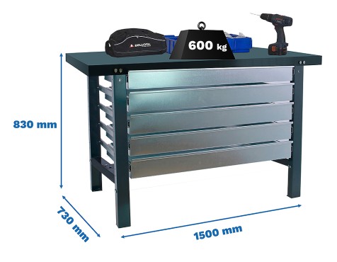 Banc De Treball bt6l Metal 5box