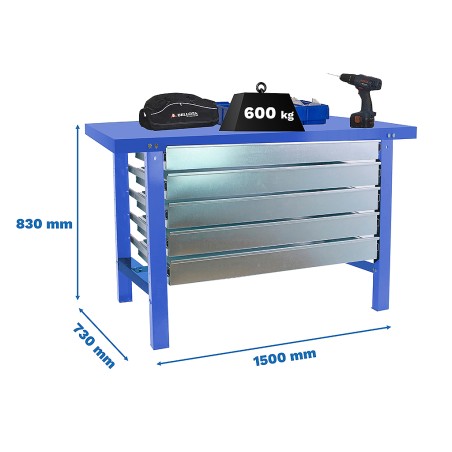 Banc De Treball bt6l Metal 5box