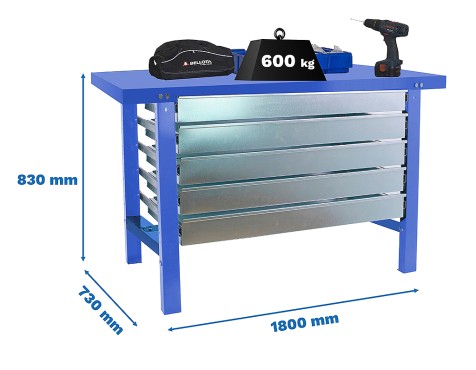 Banco De Trabajo bt6l Metal 5box