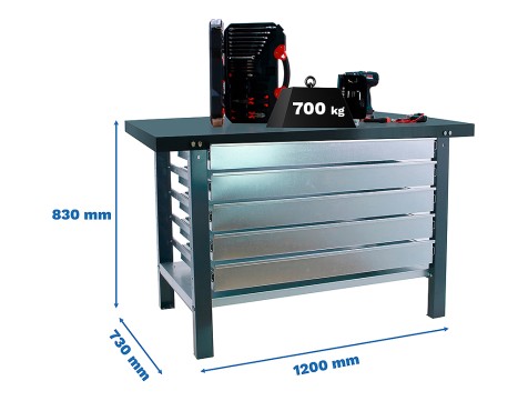 Banco De Trabajo bt6 Pro Metal 5box