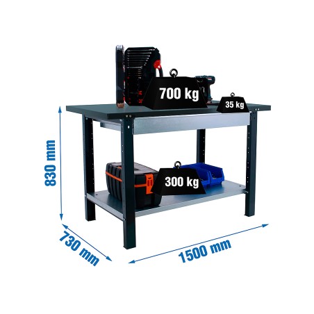 Banco De Trabajo bt6l Pro Metal 1box