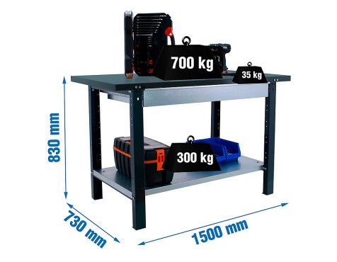 Banco De Trabajo bt6l Pro Metal 1box