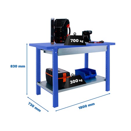 Banco De Trabajo bt6l Pro Metal 1box
