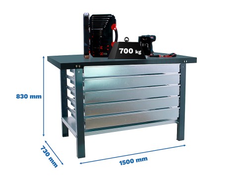 Banco De Trabajo bt6l Pro Metal 5box