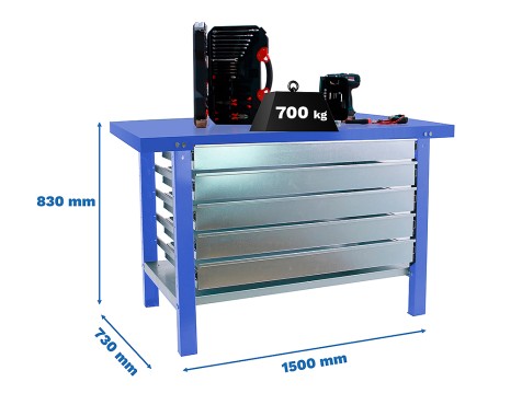 Banc De Treball bt6l Pro Metal 5box