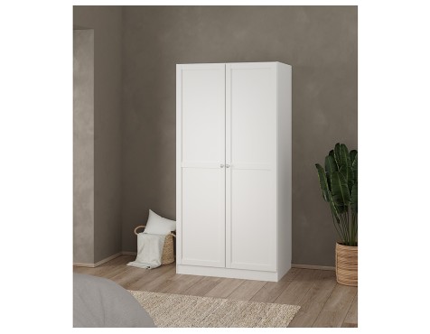 Armario Ropero Nut 2 Puertas Blanco